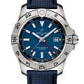 Breitling Breitling Avenger Automatic GMT 44 A32320101C1X1  A32320101C1X1 механические мужские часы синий циферблат, браслет кожаный — вид спереди