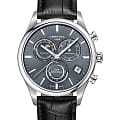Certina Certina DS-8 Chronograph Moon Phase C033.450.16.351.00 DS 8 C0334501635100 кварцевые мужские часы серый циферблат, браслет кожаный — вид спереди