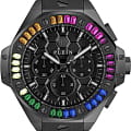 Philipp Plein Philipp Plein The Skull PWPSA0724  PWPSA0724 кварцевые женские часы черный циферблат, браслет силикон — вид спереди