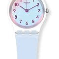 Swatch LK396 наручные женские часы застежка крупным планом